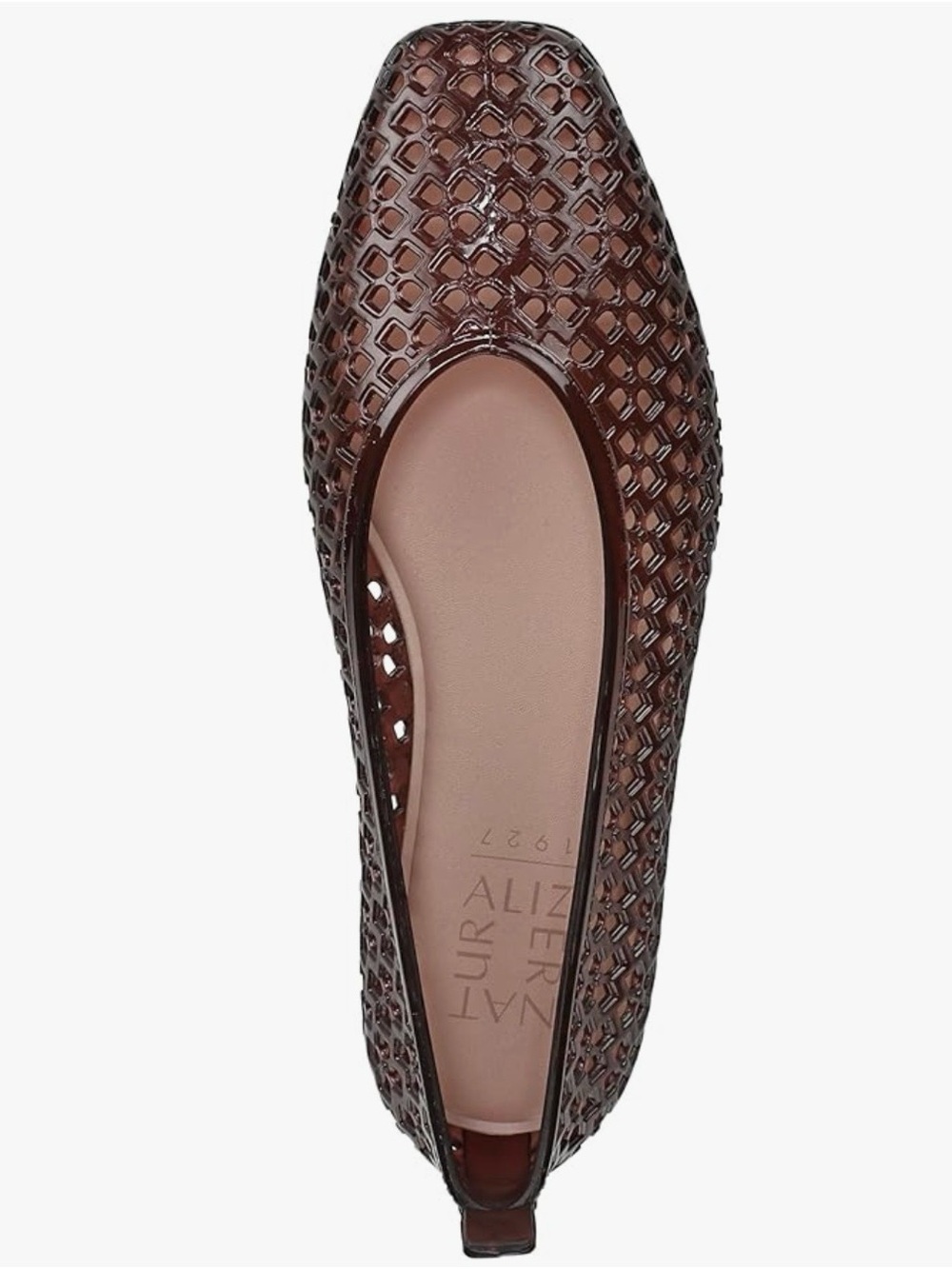 Naturalizer Dark Brown Carla Woven Jelly Flats